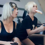 半半子 BANBANKO《黑贞2 家居ps4（&索索sophia）》写真图集 30P｜在线预览与图包下载