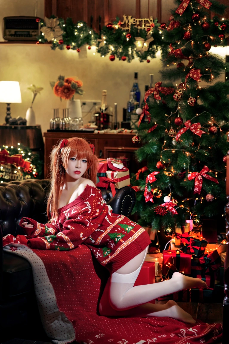 半半子 BANBANKO《式波・ー ASUKA Christmas》写真图集 41P｜在线预览与图包下载