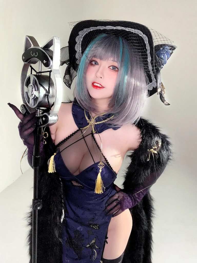 半半子 BANBANKO《柴郡旗袍》写真图集 64P｜在线预览与图包下载