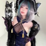 半半子 BANBANKO《柴郡旗袍》写真图集 64P｜在线预览与图包下载