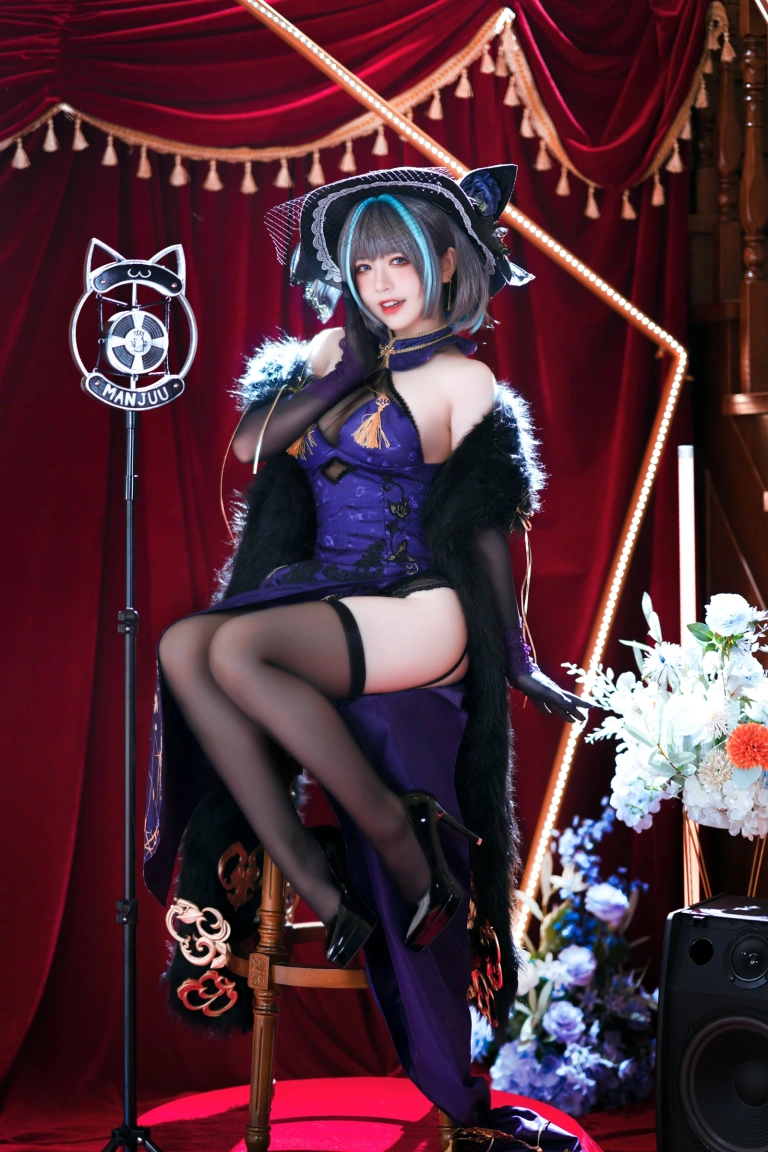 半半子 BANBANKO《柴郡旗袍》写真图集 64P｜在线预览与图包下载