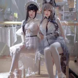 半半子 BANBANKO《Arknights 黑x森蚺バレエ（&面饼仙儿）》写真图集 56P｜在线预览与图包下载