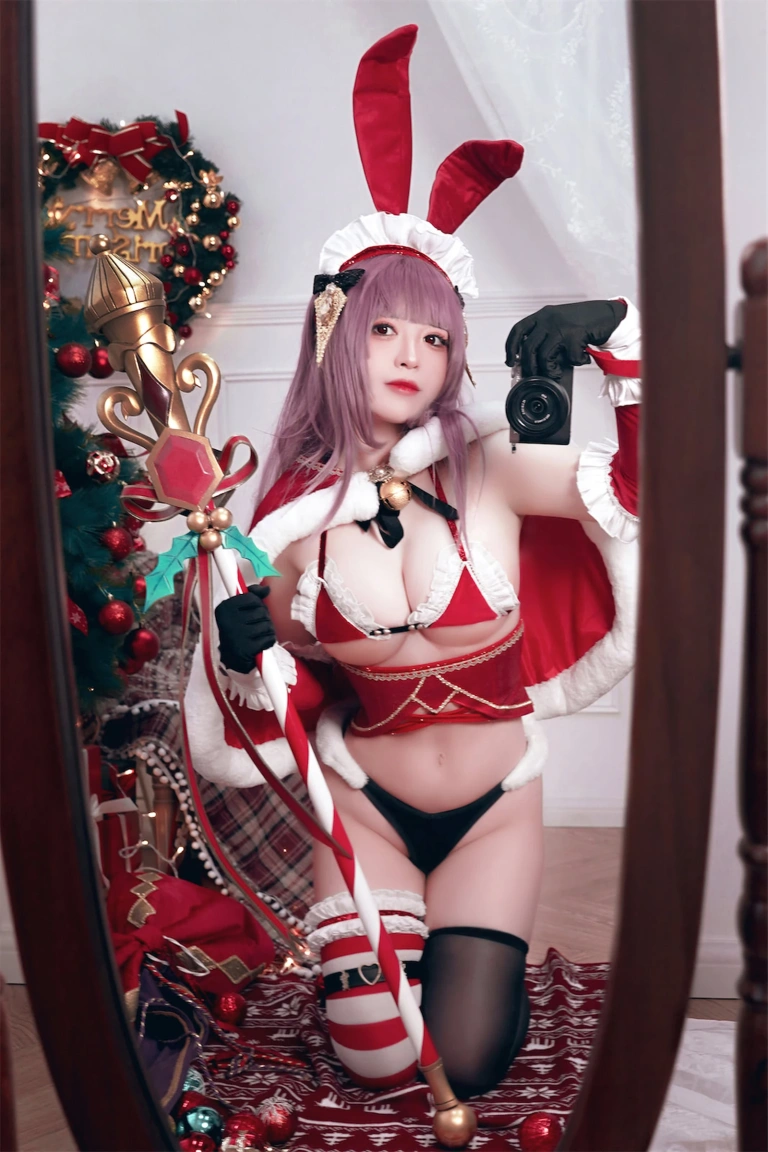 半半子 BANBANKO《圣诞兔兔艾可》写真图集 41P｜在线预览与图包下载