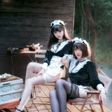 半半子 BANBANKO《メイド姉妹（&面饼仙儿）》写真图集 74P｜在线预览与图包下载