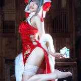 半半子 BANBANKO《柴郡中华娘旗袍》写真图集 45P+2V｜在线预览与图包下载