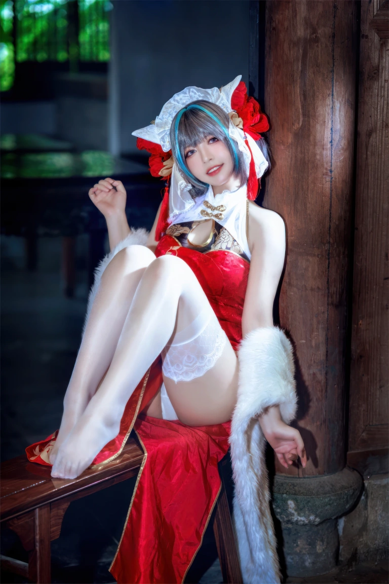 半半子 BANBANKO《柴郡中华娘旗袍》写真图集 45P+2V｜在线预览与图包下载