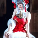半半子 BANBANKO《柴郡中华娘旗袍》写真图集 45P+2V｜在线预览与图包下载