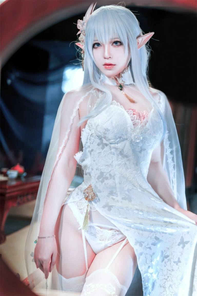 半半子 BANBANKO《阿尔比恩旗袍》写真图集 47P+3V｜在线预览与图包下载