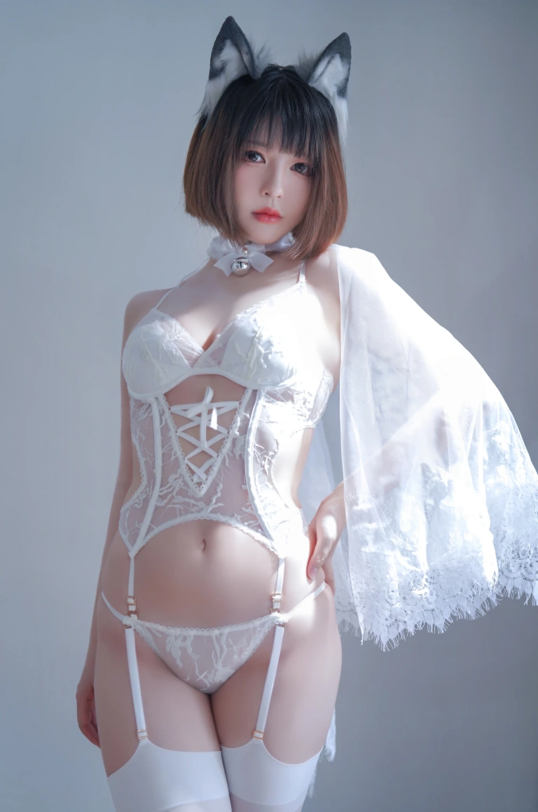 半半子 BANBANKO《純白花嫁Vol.02》写真图集 22P+2V｜在线预览与图包下载