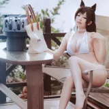 半半子 BANBANKO《碧蓝航线 爱宕泳装》写真图集 27P｜在线预览与图包下载