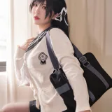 半半子 BANBANKO《碧蓝航线 爱宕校服》写真图集 25P｜在线预览与图包下载