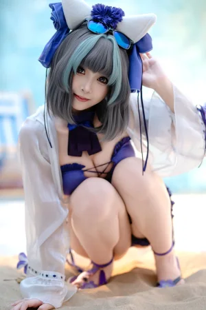 Bangni邦尼《泳装柴郡》写真图集 86P｜在线预览与图包下载