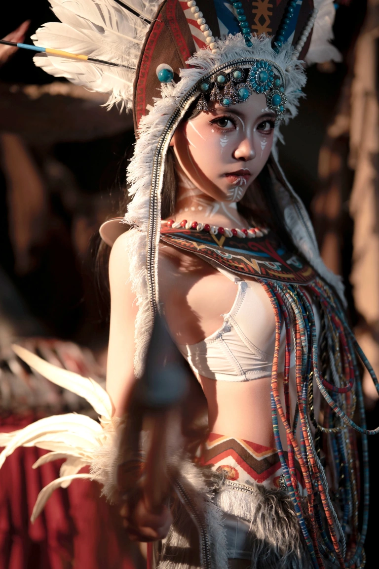 Bangni邦尼《部落之魂 印第安紫舞龙》写真图集 129P+9V｜在线预览与图包下载