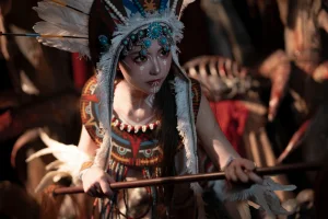 Bangni邦尼《部落之魂 印第安紫舞龙》写真图集 129P+9V｜在线预览与图包下载