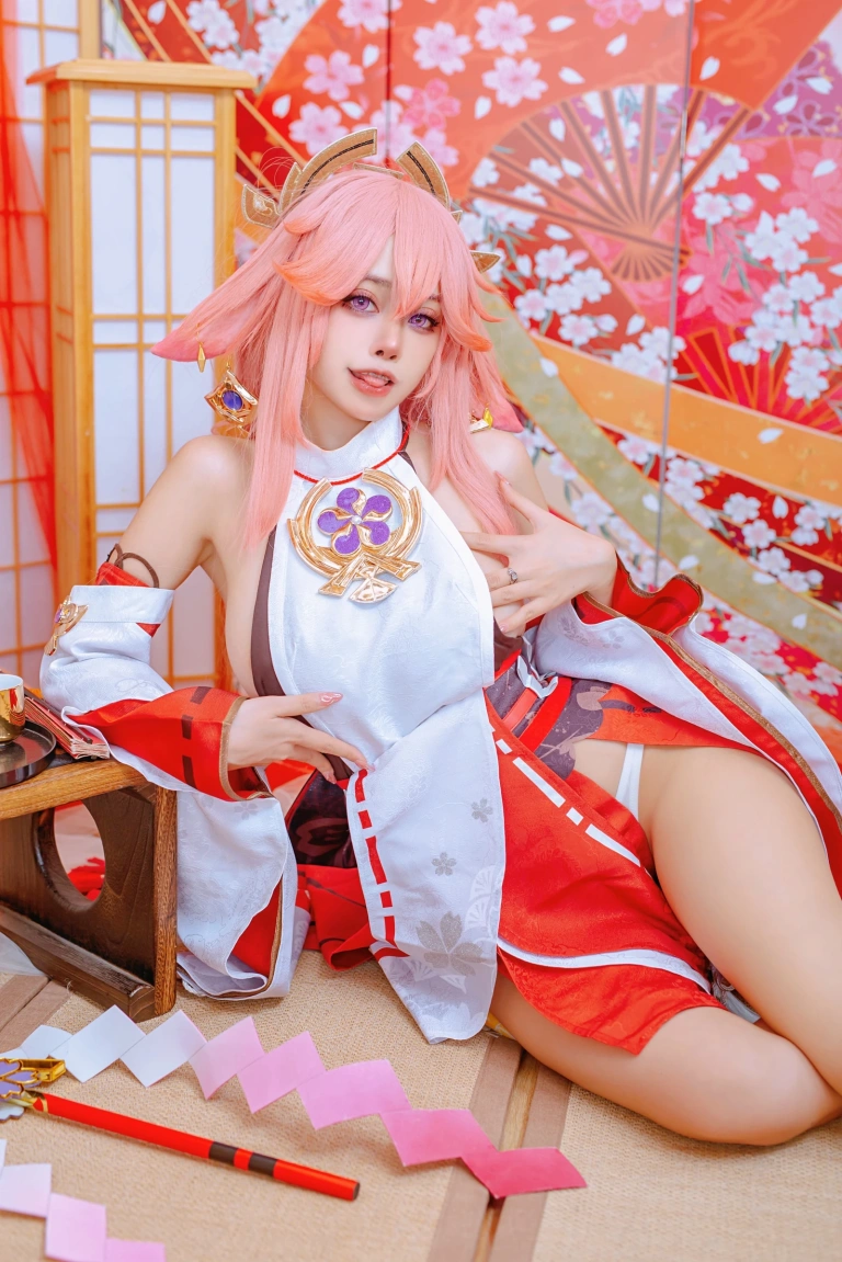 Byoru《Yae Miko x Raiden Shogun》写真图集 95P｜在线预览与图包下载