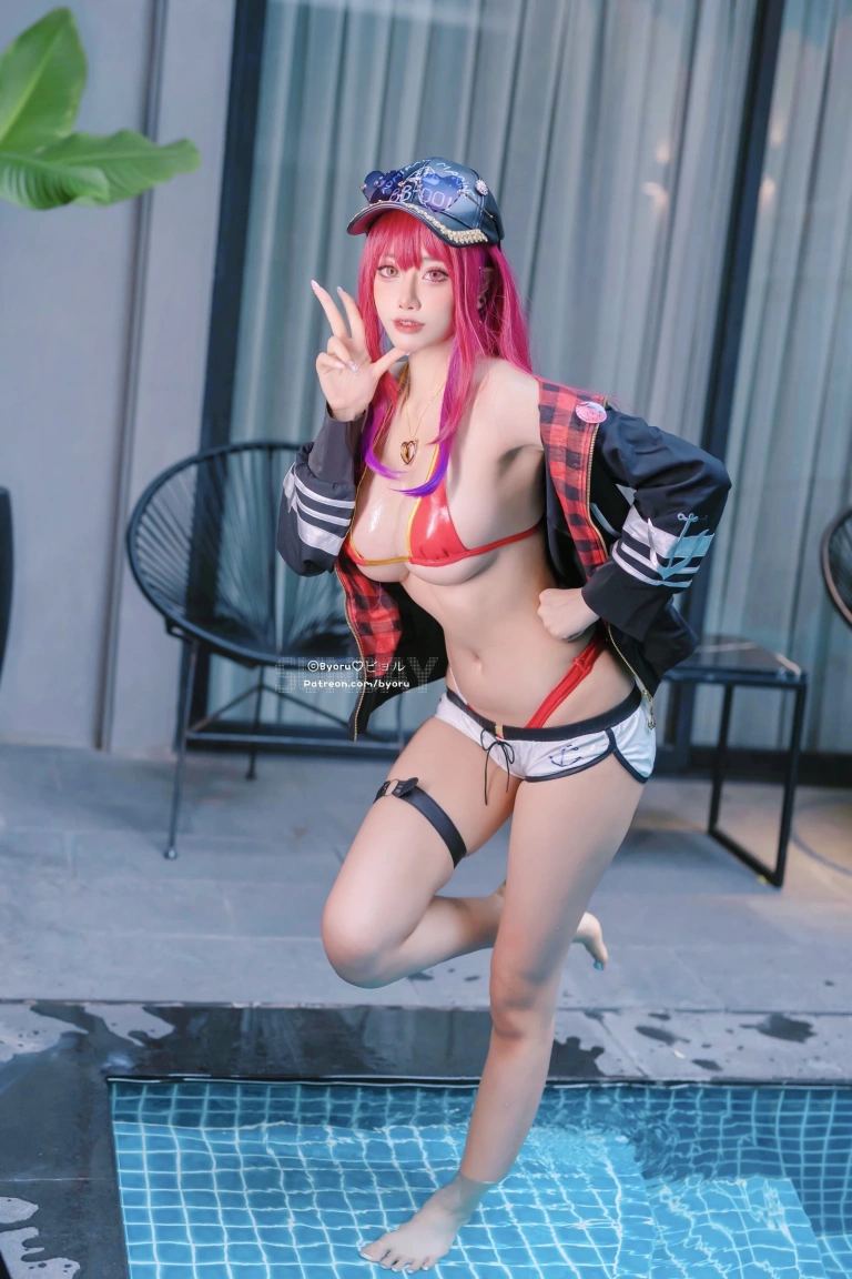 Byoru《Houshou Marine Hololive Summer》写真图集 28P｜在线预览与图包下载