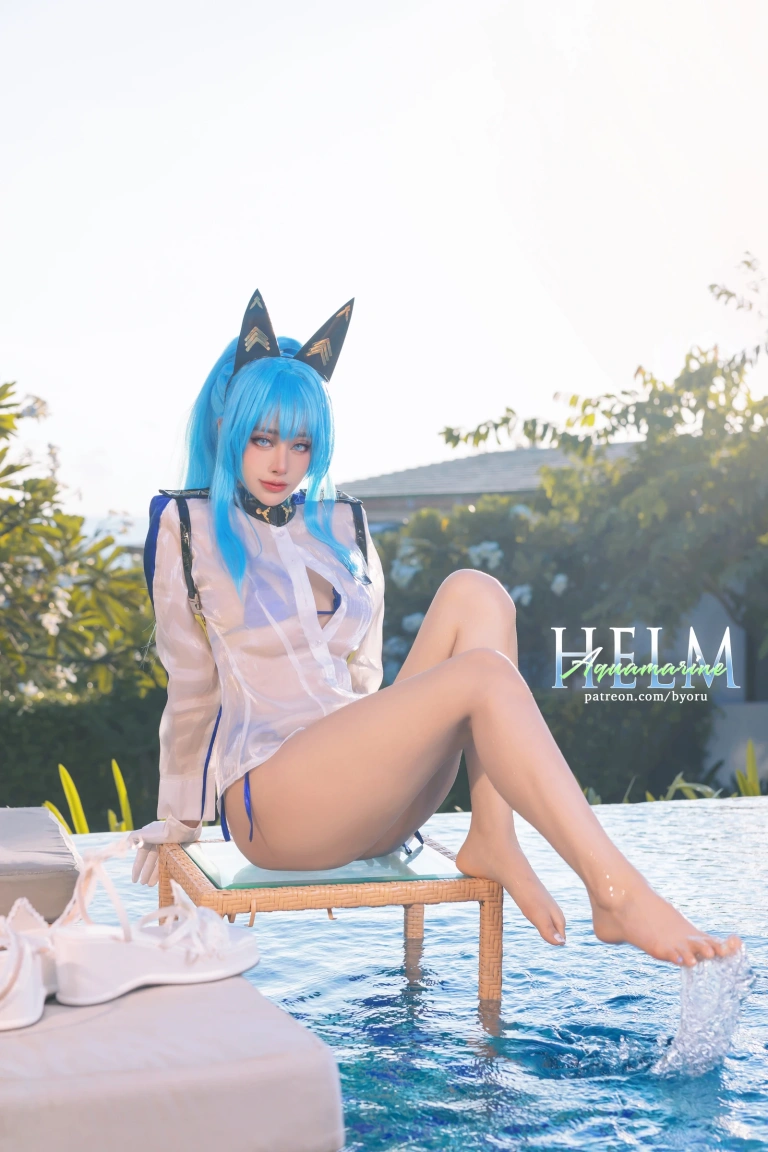 Byoru《Helm Aquamarine》写真图集 33P｜在线预览与图包下载