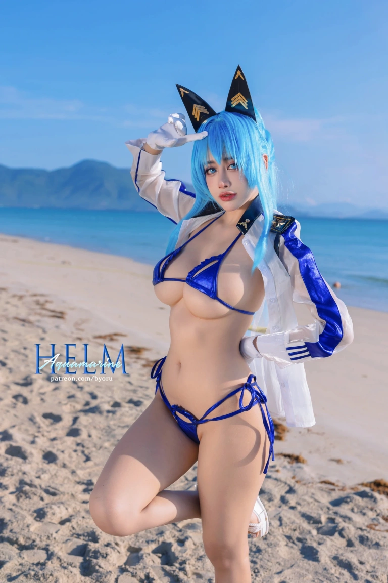 Byoru《Helm Aquamarine》写真图集 33P｜在线预览与图包下载