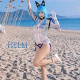Byoru《Helm Aquamarine（NIKKE）Full Set》写真图集 58P+11V｜在线预览与图包下载