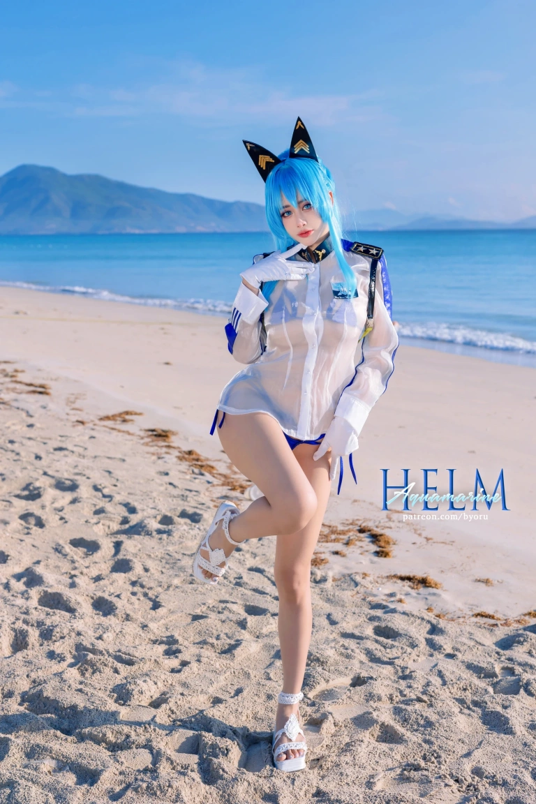 Byoru《Helm Aquamarine（NIKKE）Full Set》写真图集 58P+11V｜在线预览与图包下载