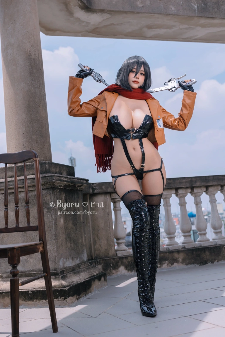 Byoru《Mikasa Ackerman（Attack on Titan）Full Set》写真图集 41P+5V｜在线预览与图包下载