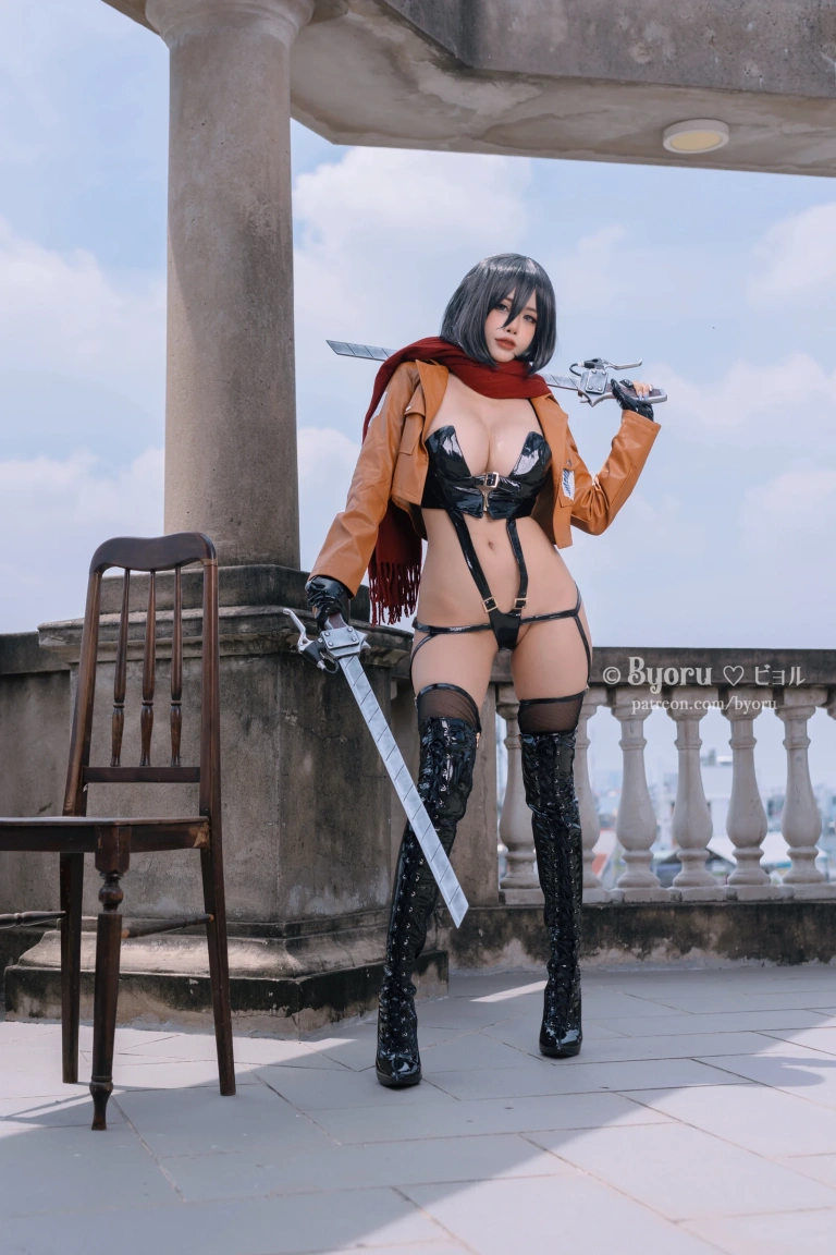 Byoru《Mikasa Ackerman（Attack on Titan）Full Set》写真图集 41P+5V｜在线预览与图包下载