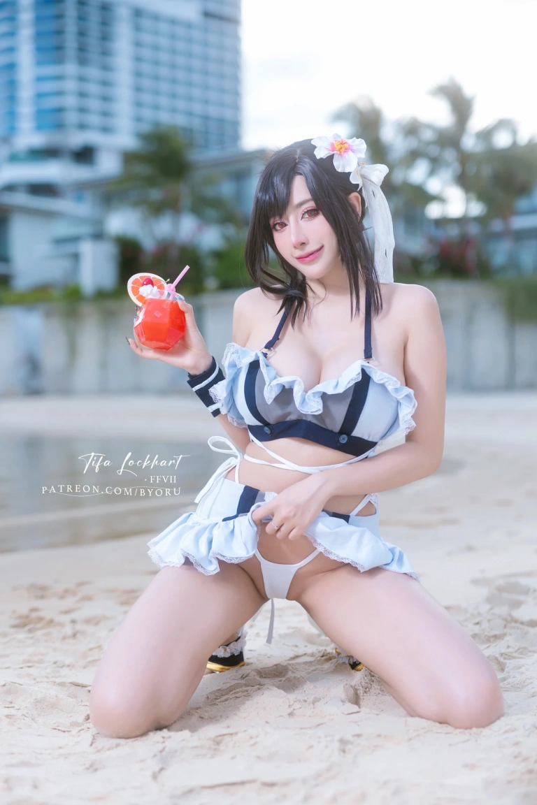 Byoru《Tifa FF7r bikini》写真图集 65P+15V｜在线预览与图包下载