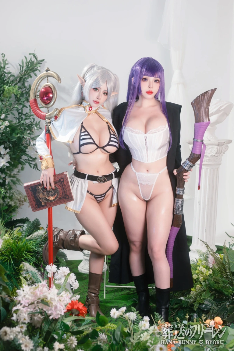 Byoru《Fern and Frieren Sousou no Frieren（& Hana Bunny）》写真图集 24P｜在线预览与图包下载
