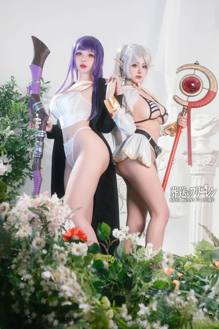 Byoru《Fern and Frieren Sousou no Frieren（& Hana Bunny）》写真图集 24P｜在线预览与图包下载