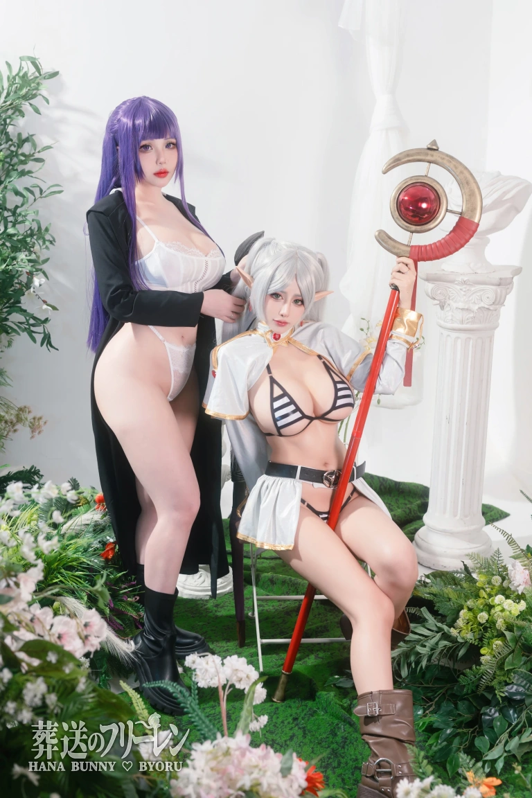 Byoru《Fern and Frieren Sousou no Frieren（& Hana Bunny）》写真图集 24P｜在线预览与图包下载