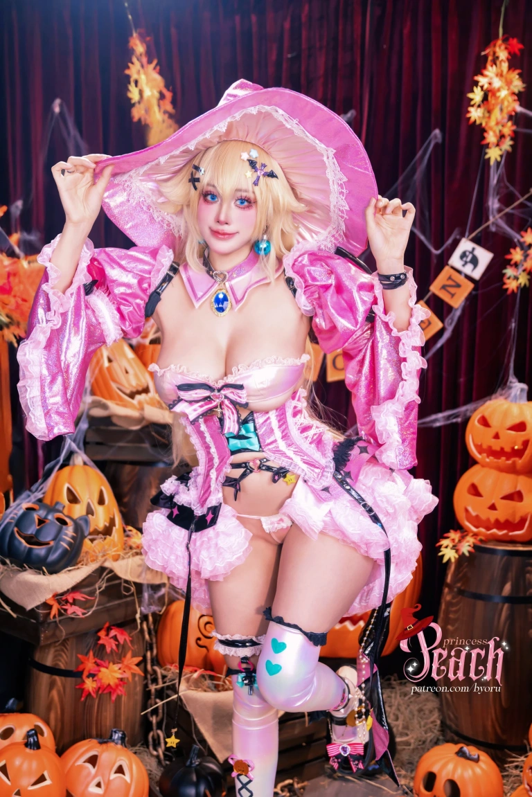 Byoru《Peach Princess Witch》写真图集 57P+24V｜在线预览与图包下载
