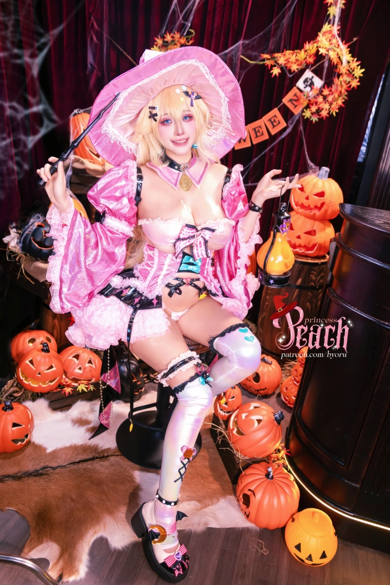 Byoru《Peach Princess Witch》写真图集 57P+24V｜在线预览与图包下载