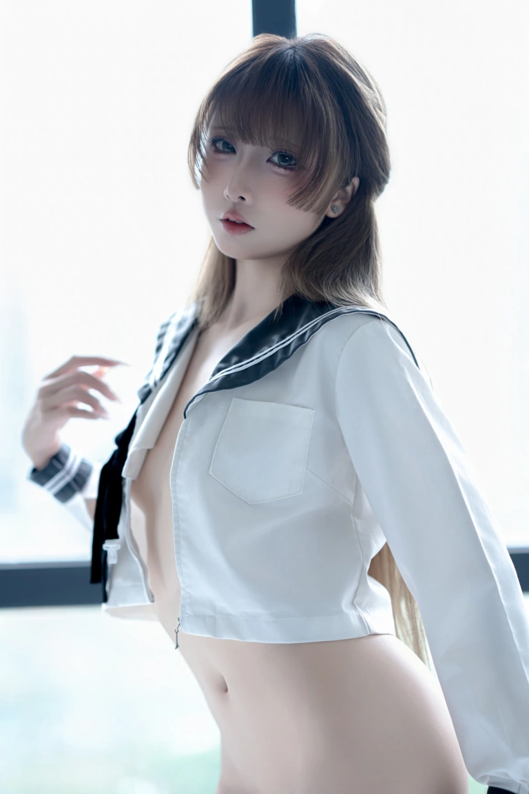 纸悦Etsu_ko《浴缸JK》写真图集 16P｜在线预览与图包下载