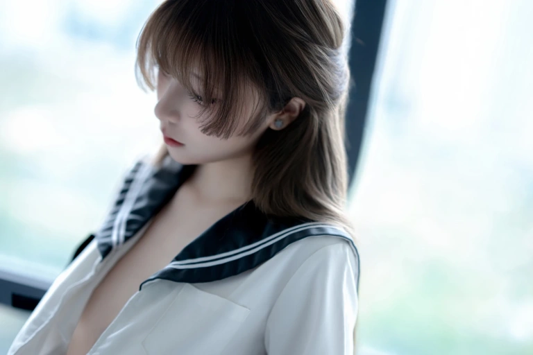 纸悦Etsu_ko《浴缸JK》写真图集 16P｜在线预览与图包下载
