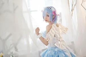 花柒Hana《蕾姆大天使》写真图集 19P｜在线预览与图包下载