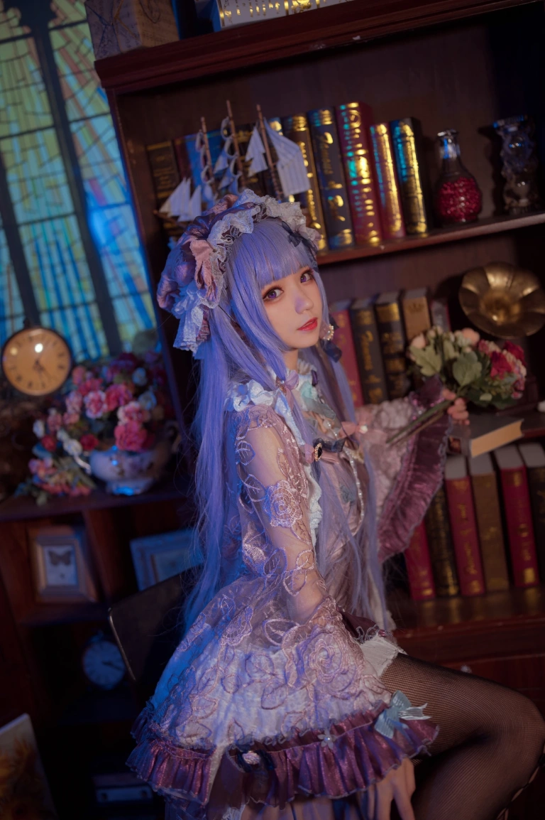 花柒Hana《帕秋莉睡衣》写真图集 13P｜在线预览与图包下载
