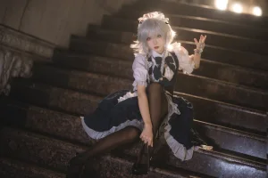 花柒Hana《星雨咲夜女仆》写真图集 9P｜在线预览与图包下载