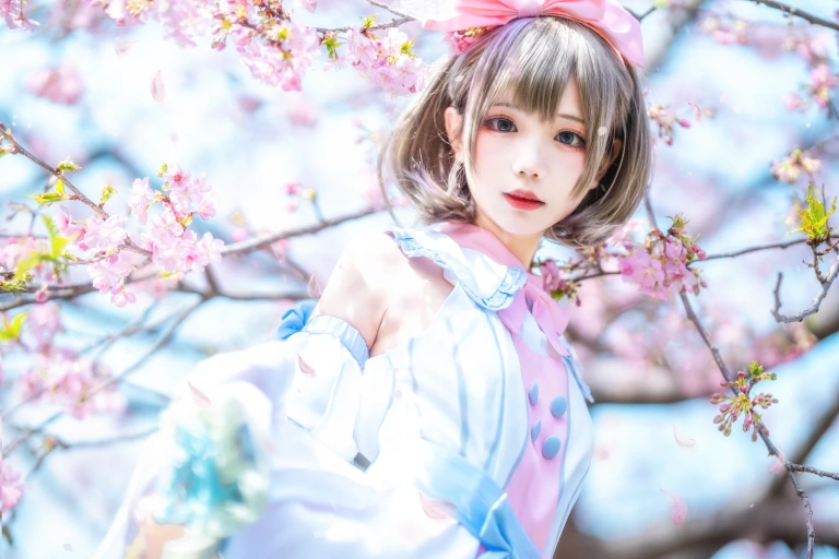 花柒Hana《唐可可打歌服》写真图集 9P｜在线预览与图包下载