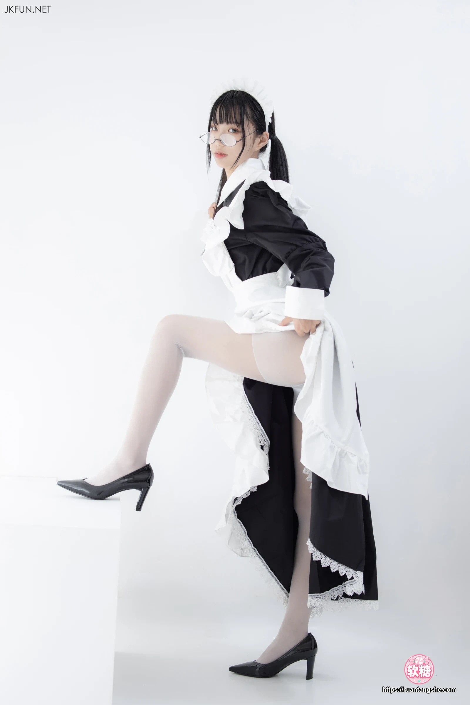森萝财团 JKFUN-017 15D超薄白丝 小梓