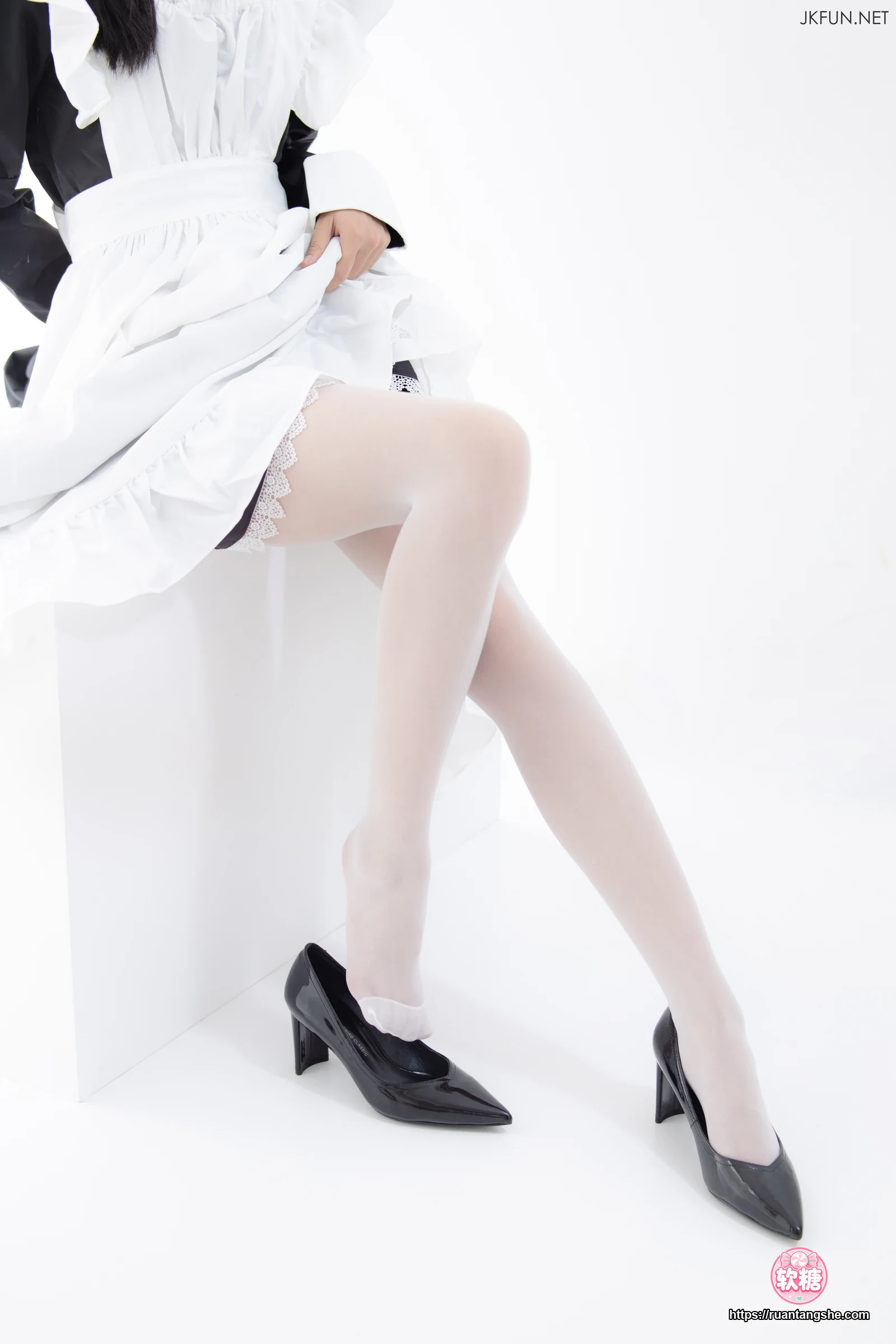 森萝财团 JKFUN-017 15D超薄白丝 小梓