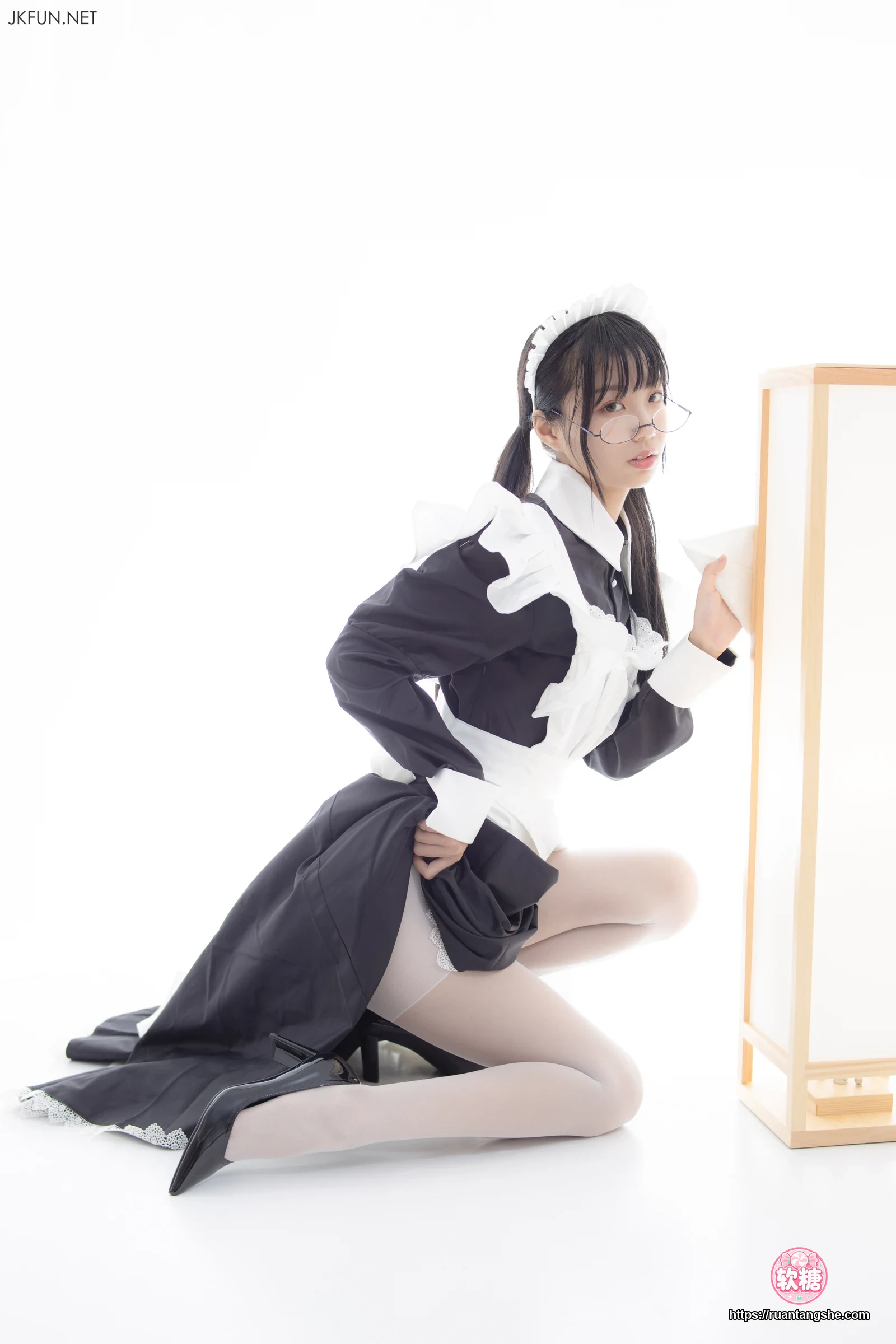 森萝财团 JKFUN-017 15D超薄白丝 小梓