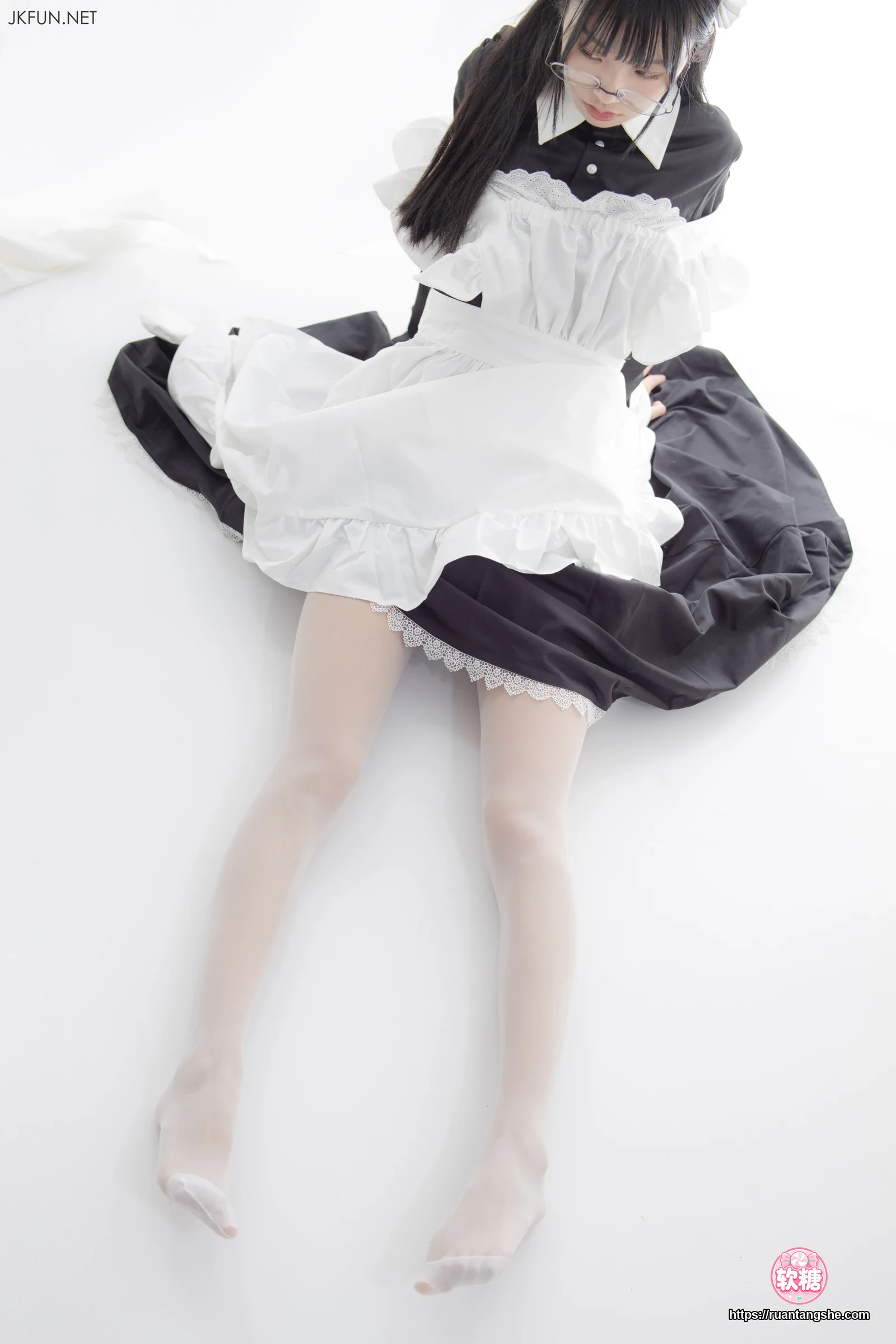 森萝财团 JKFUN-017 15D超薄白丝 小梓