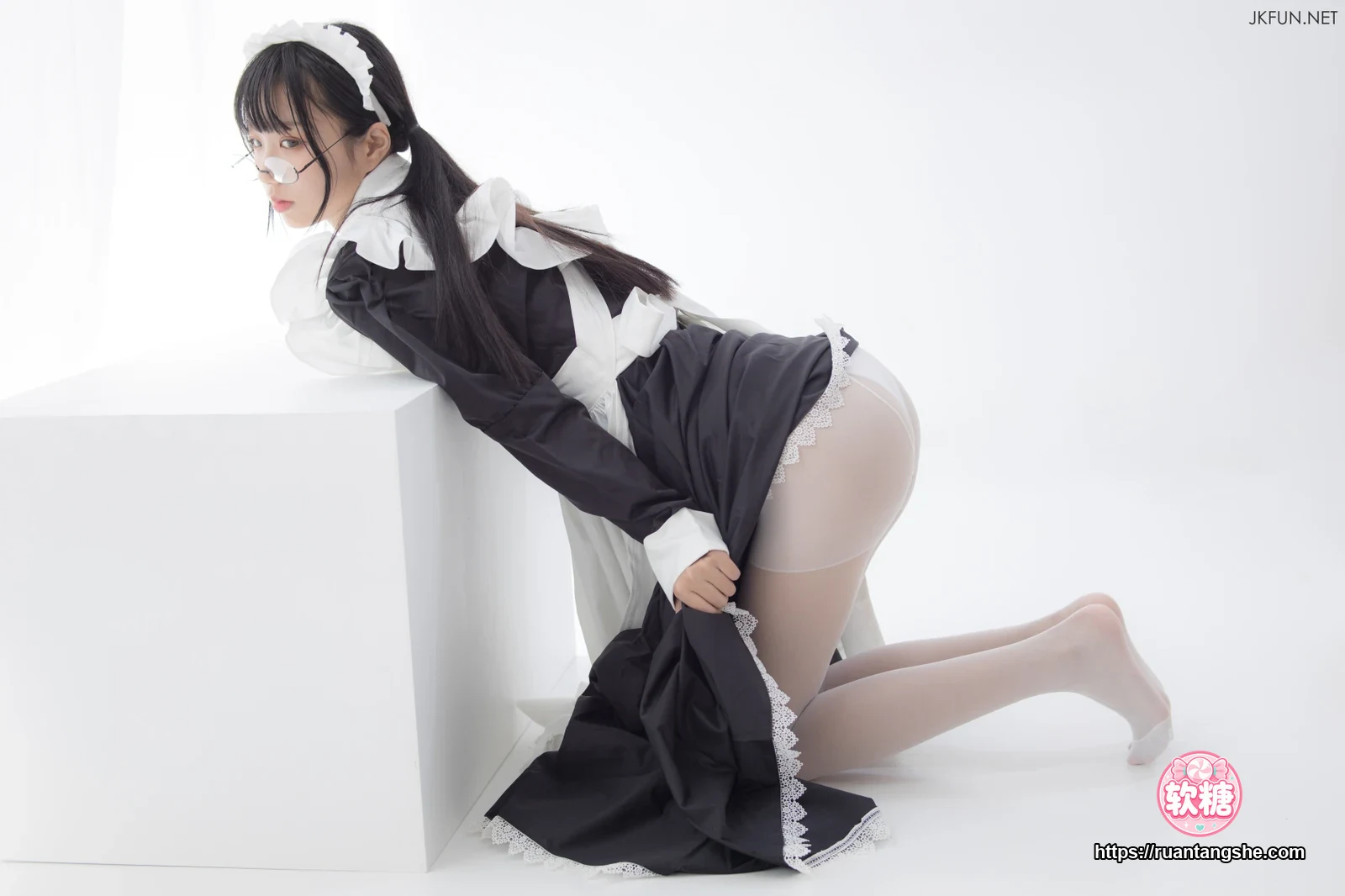 森萝财团 JKFUN-017 15D超薄白丝 小梓