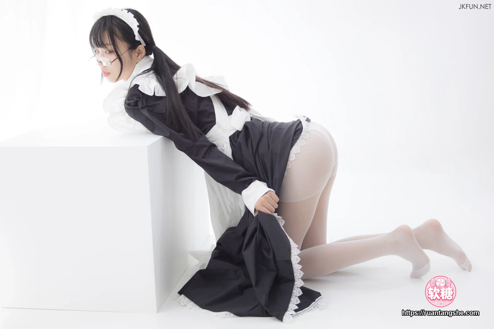 森萝财团 JKFUN-017 15D超薄白丝 小梓
