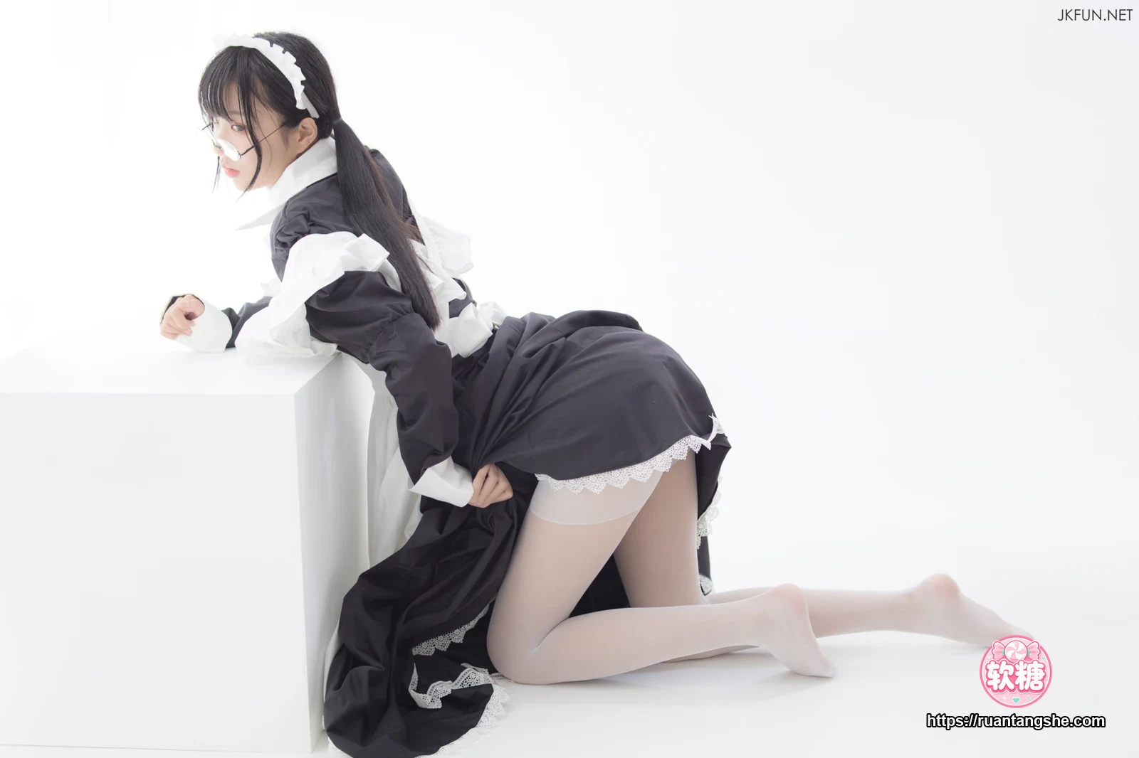 森萝财团 JKFUN-017 15D超薄白丝 小梓
