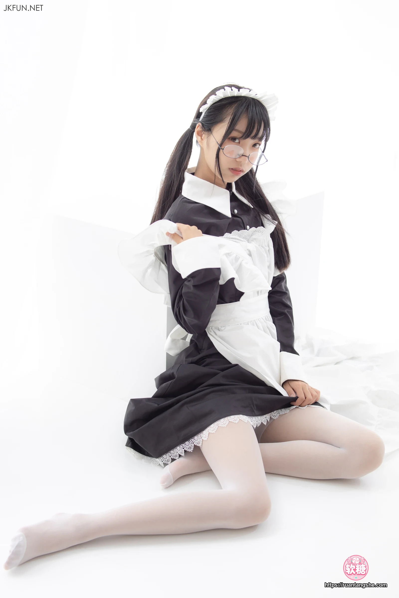 森萝财团 JKFUN-017 15D超薄白丝 小梓