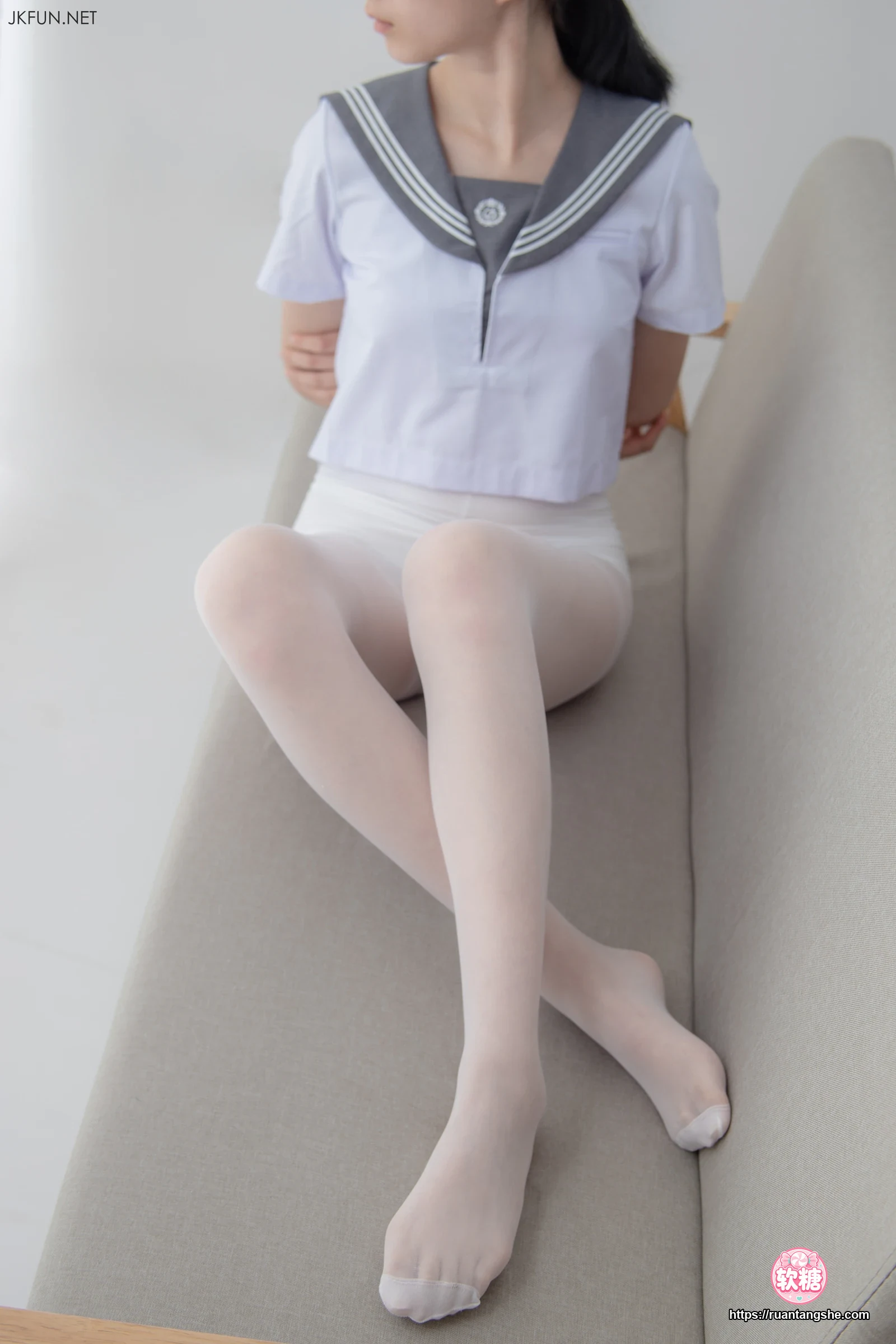 森萝财团 JKFUN-018 15D超薄白丝 小青