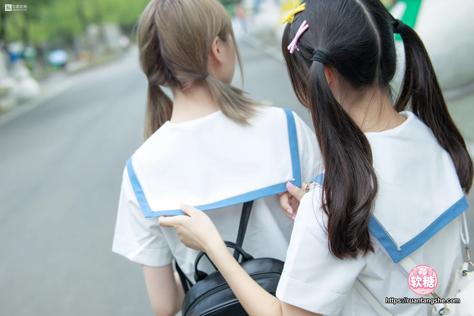 森萝财团 JKFUN-025 《两女一ZOO》 80D白丝过膝袜 默陌&Aika