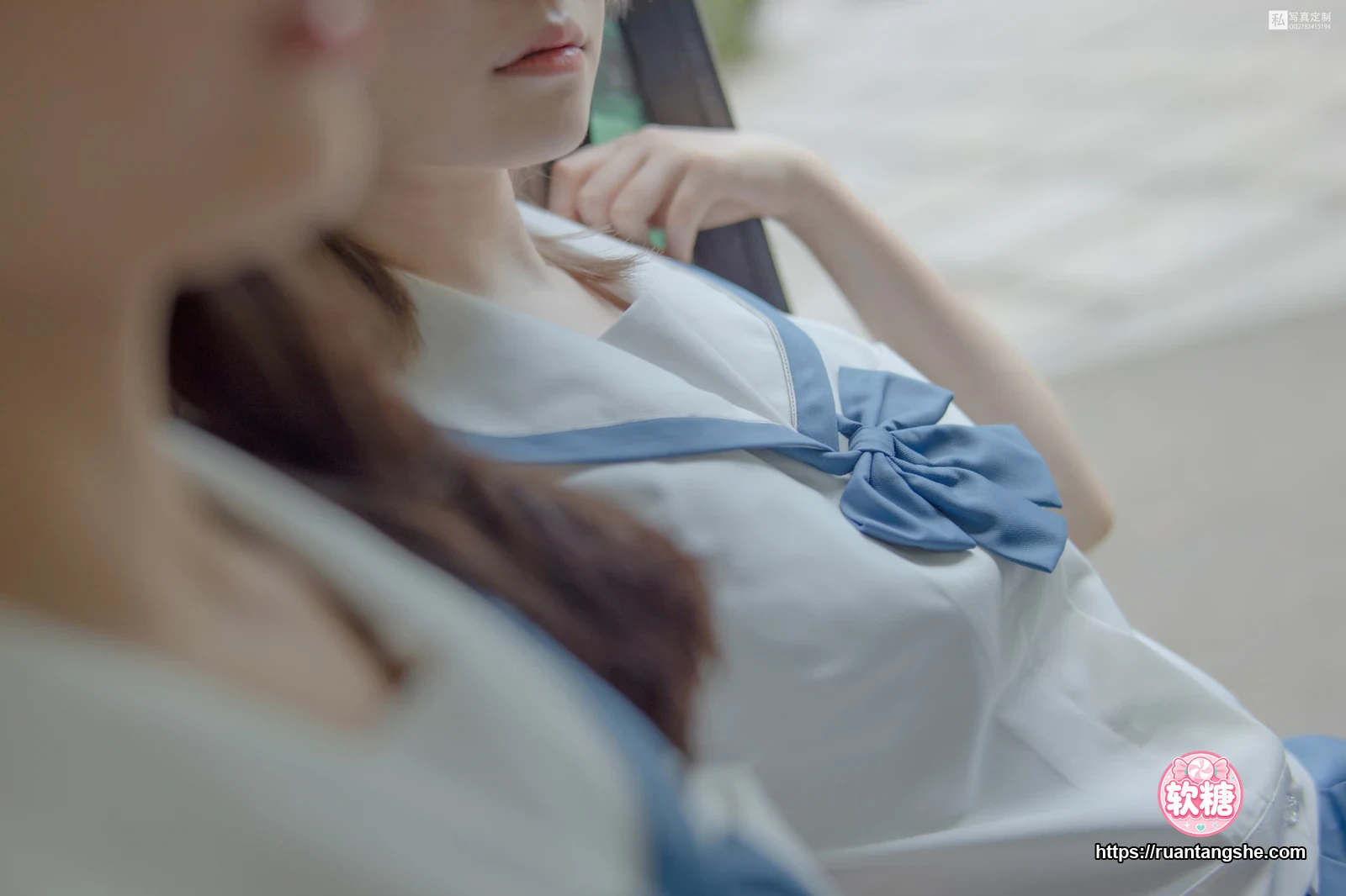 森萝财团 JKFUN-025 《两女一ZOO》 80D白丝过膝袜 默陌&Aika