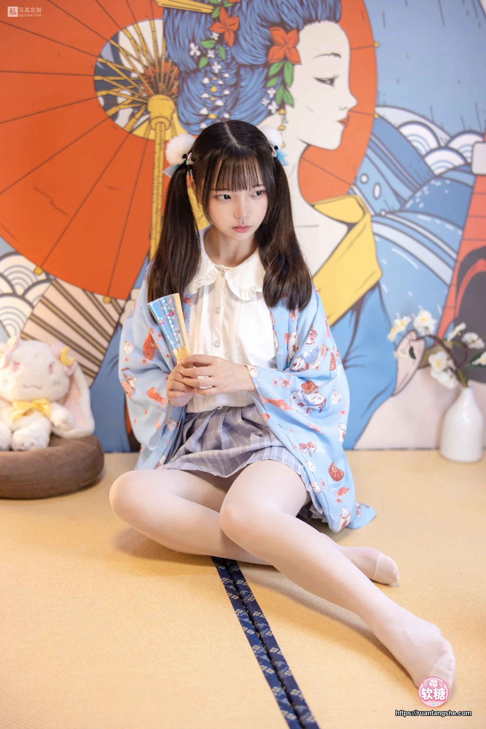 森萝财团 JKFUN-027 《花里胡哨的民宿》 15D白丝 默陌